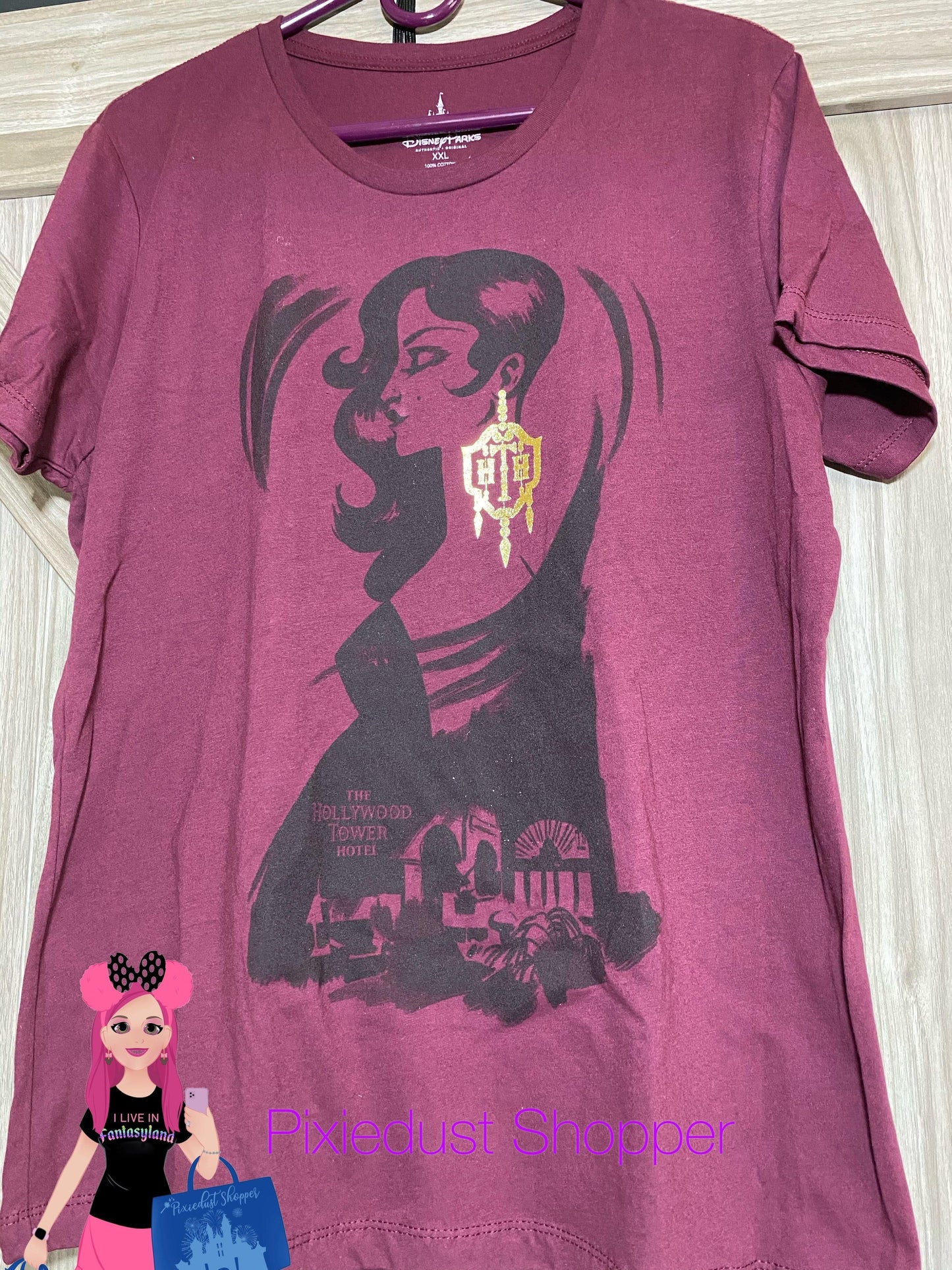 Disney Hollywood Tower of Terror Hotel Ladies Shirt - World of Treasures