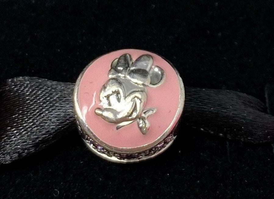 Disney Minnie Mouse Vintage Pink Pandora Charm - World of Treasures