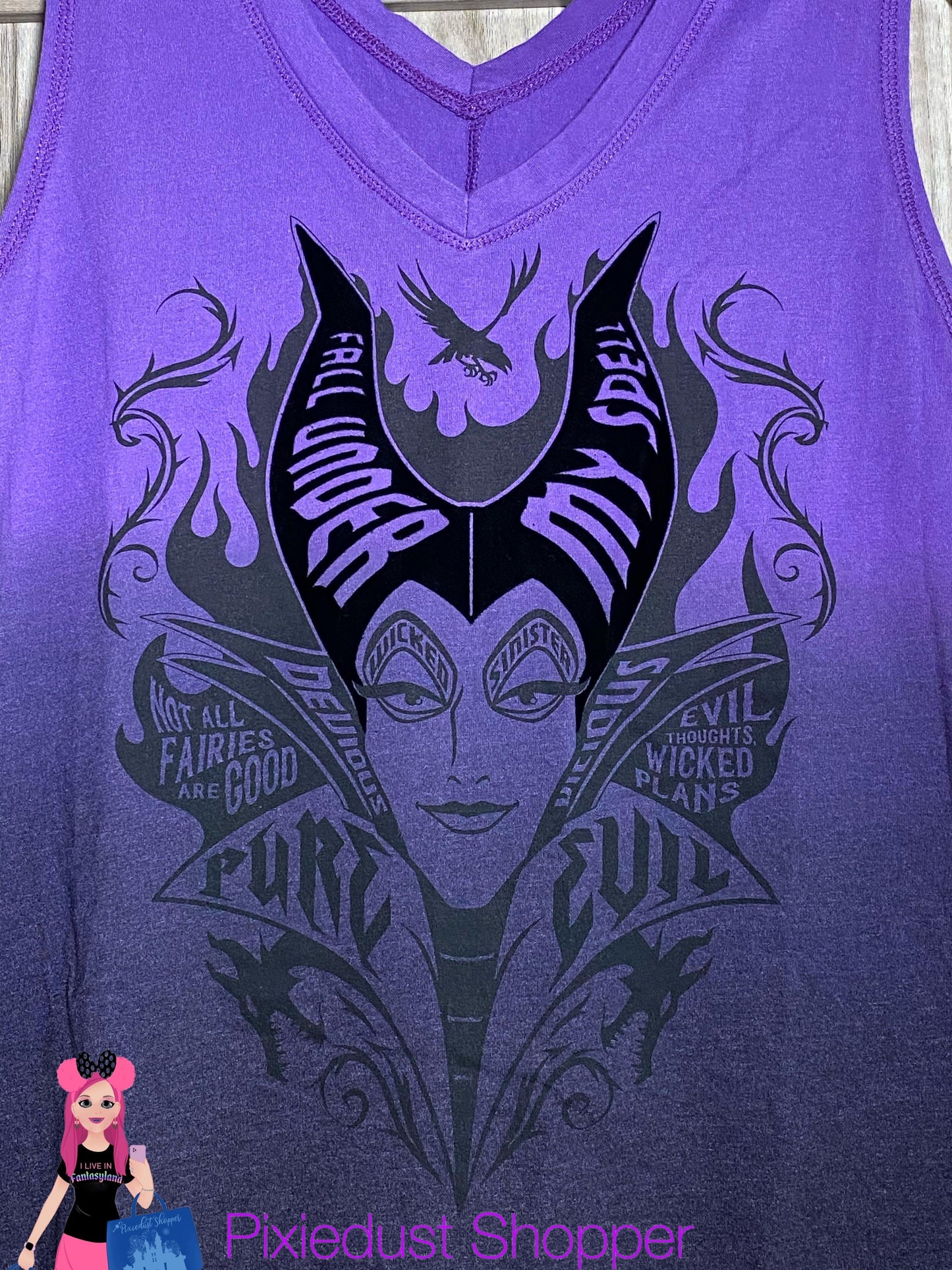 Disney Sleeping Beauty Maleficent Tank Top for Women - World of Treasures