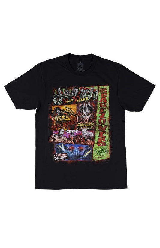 Universal Studios Halloween Horror Nights 2021 Scarezones Shirt - World of Treasures