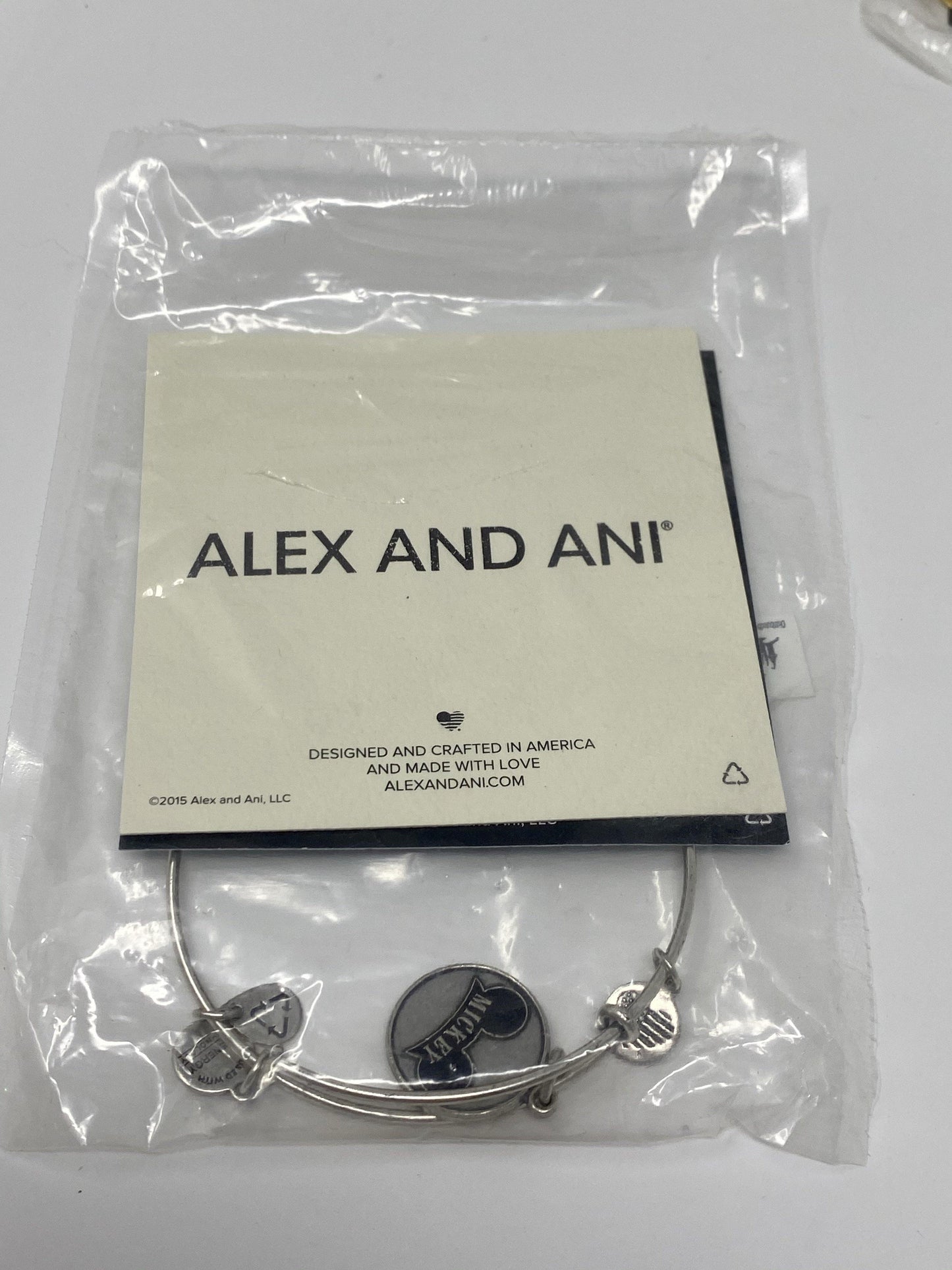 Disney Mickey Mouse Ear Hat Silver Alex and Ani Bracelet - World of Treasures