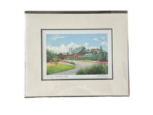 “Disney’s Wilderness Lodge” 8x10" Matted Print by Larry Dotson