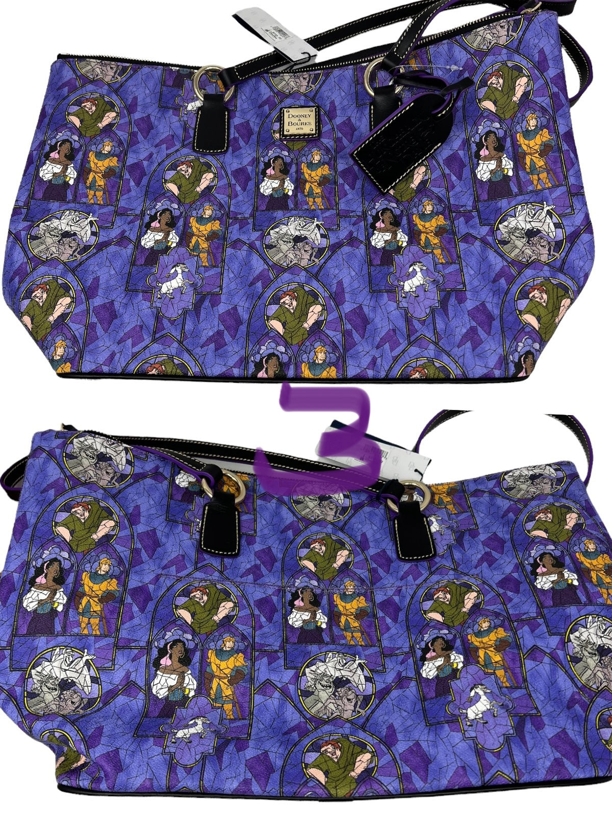 Disney The Hunchback of Notre Dame Dooney & Bourke Tote Bag Purse