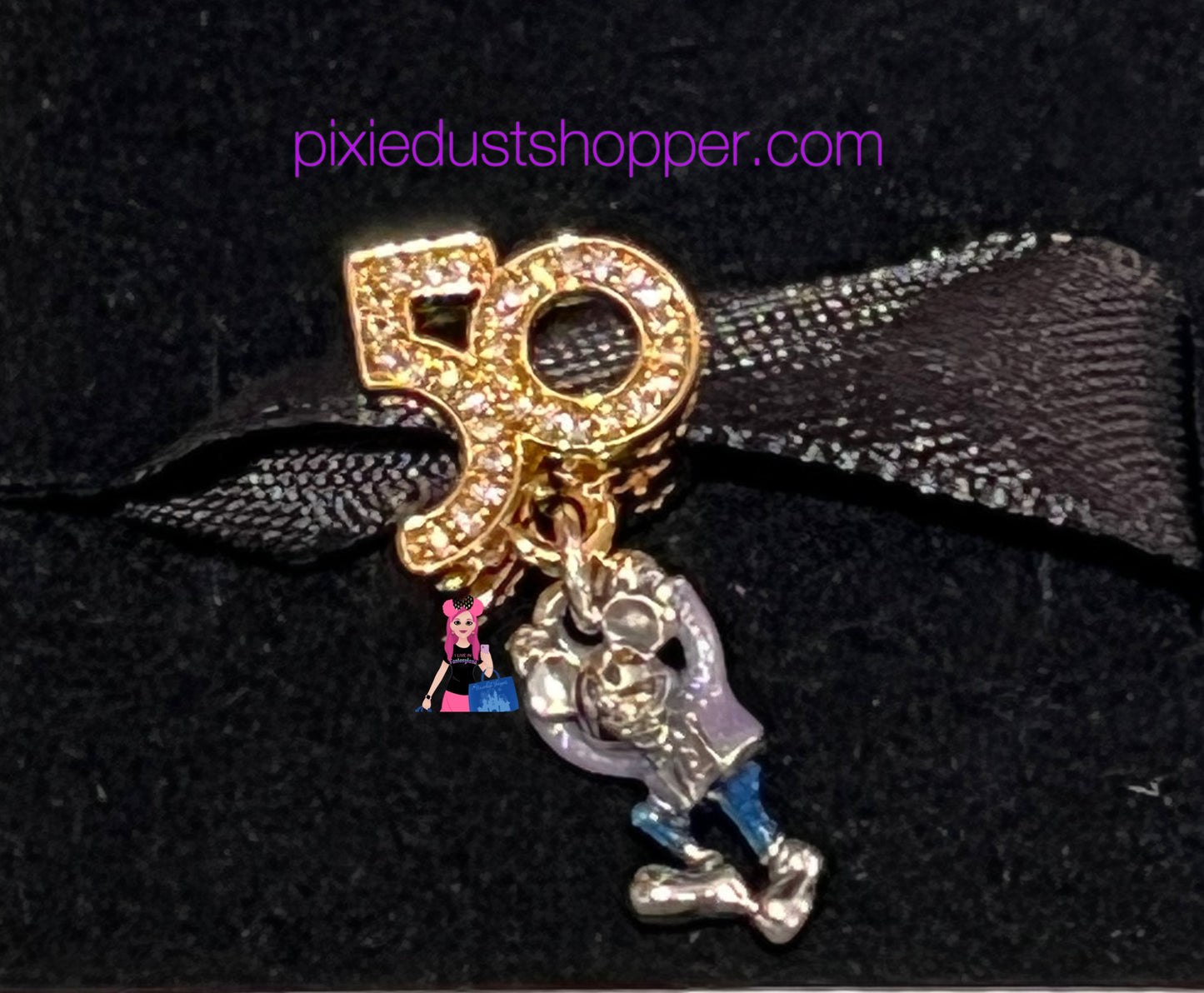 Walt Disney World 50th Anniversary Mickey Pandora Charm