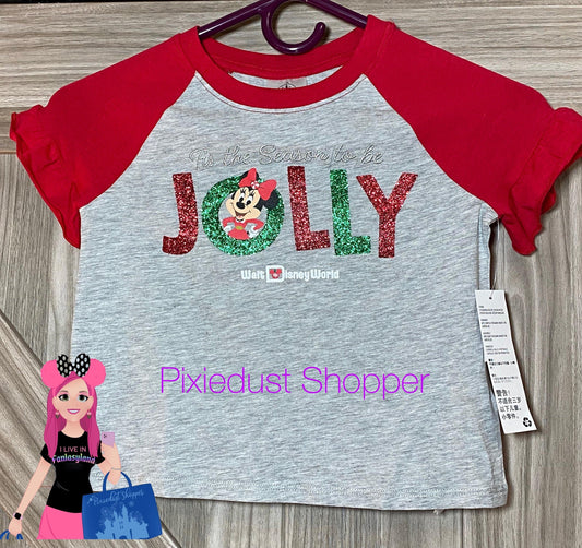 Walt Disney World Minnie Mouse ''Jolly'' T-Shirt for Girls - World of Treasures