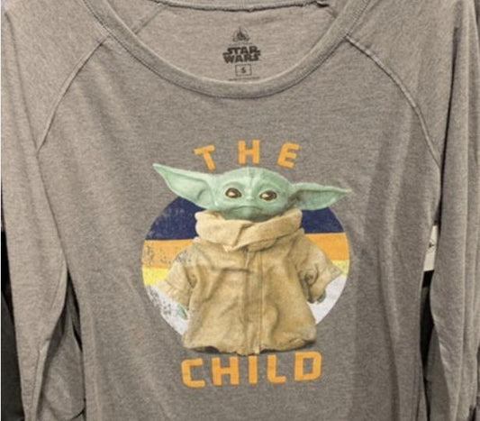 Disney Star Wars The Child Long Sleeve Ladies Shirt XXL - World of Treasures