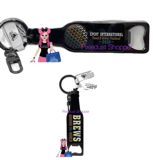 Disney Epcot Food and Wine 2020 Brews Around The World Bottle Opener Keychain - World of Treasures