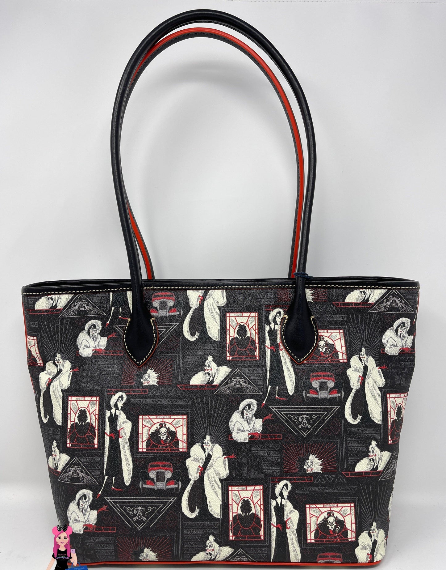 Disney Cruella De Vil Zip Tote Bag by Dooney & Bourke – 101 Dalmatians - World of Treasures