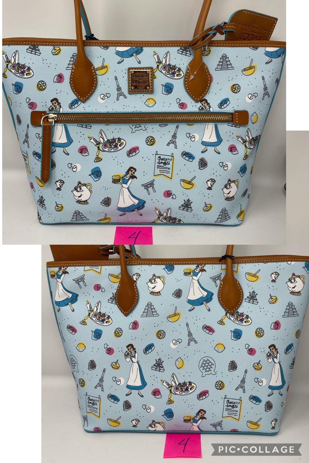 Disney Epcot Food & Wine Festival 2021 Beauty and the Beast Dooney & Bourke Shopper Tote - World of Treasures