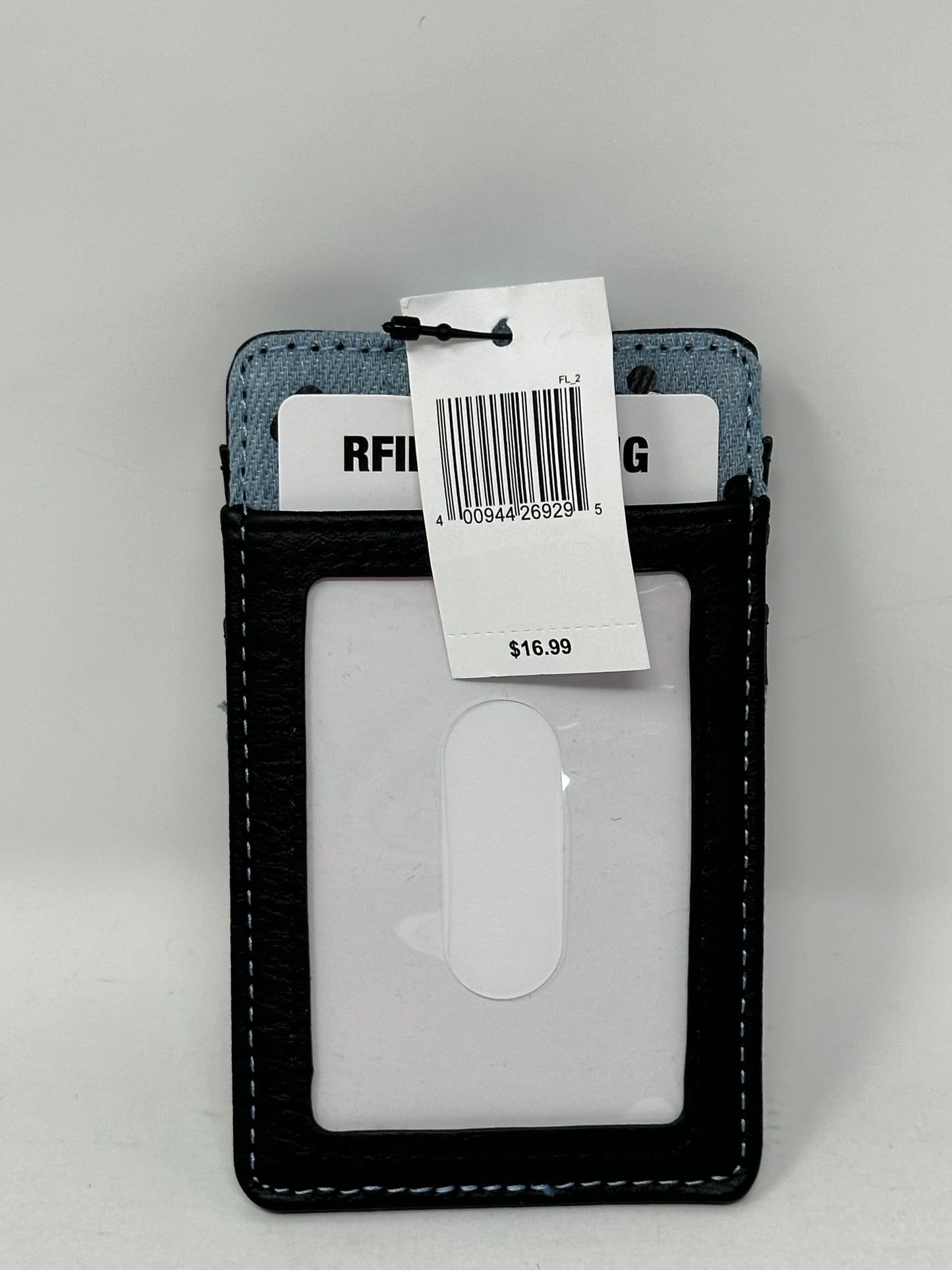 Disney Mickey Denim Credit Card RFID Wallet