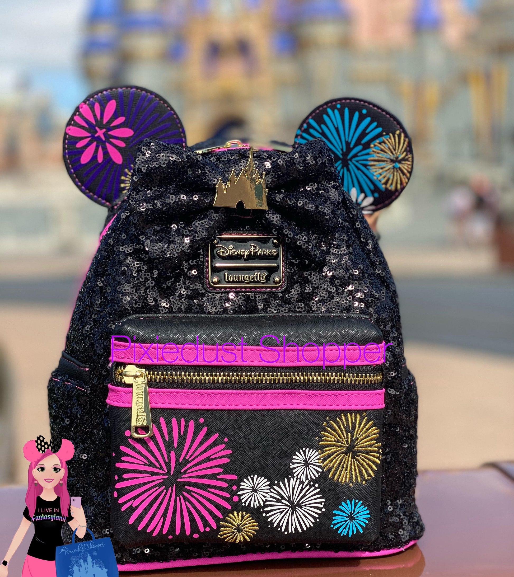 Disney Minnie Mouse: The Main Attraction Loungefly Mini Backpack