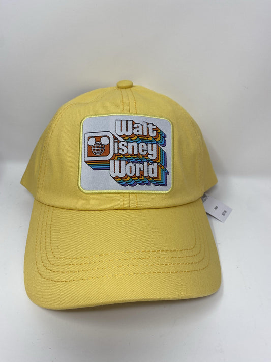 Walt Disney World Retro Yellow Adult Baseball Hat - World of Treasures