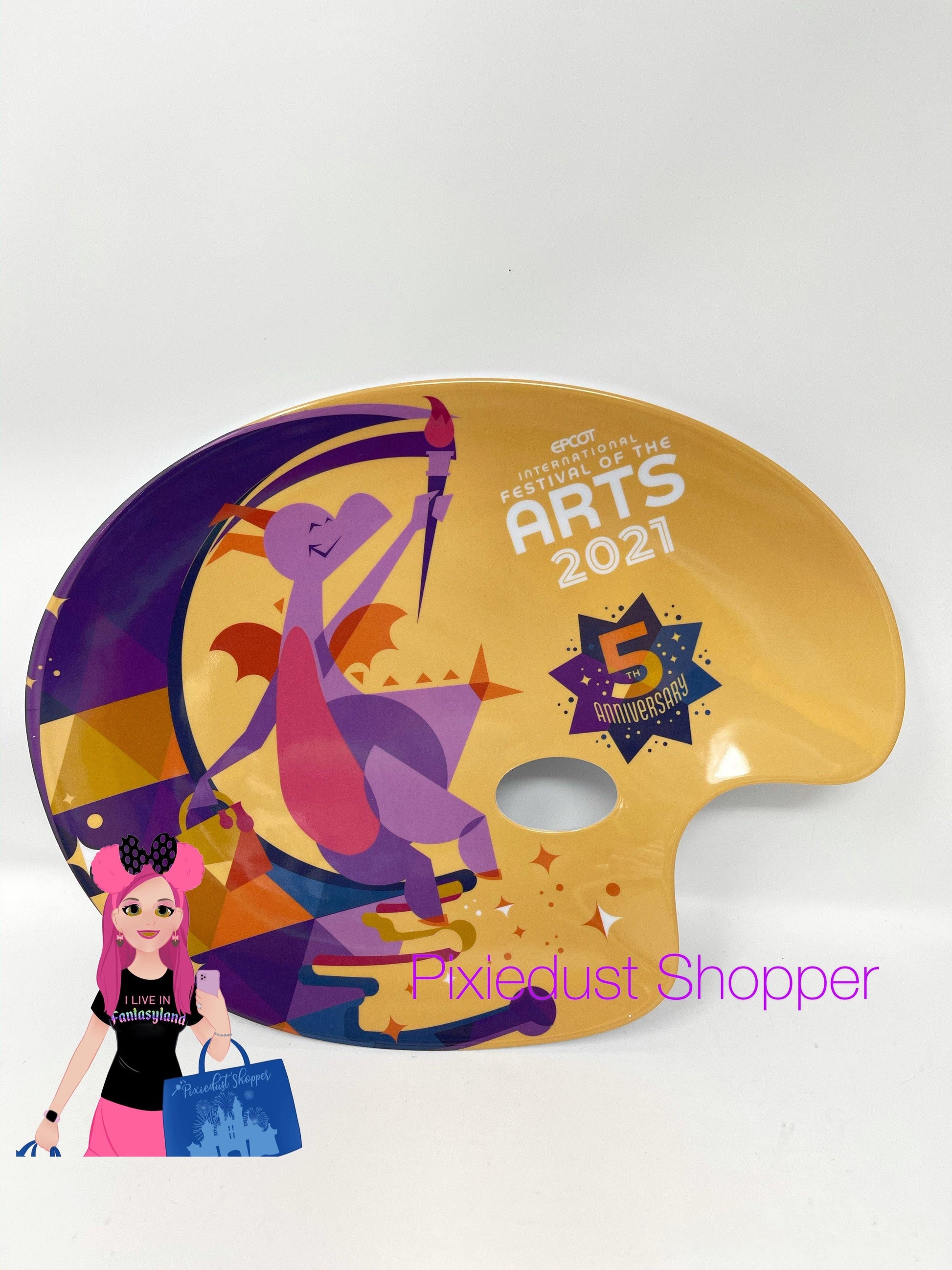 Disney Epcot Festival Of Arts 5th Anniversary Figment Melamine Paint Palette Plate - World of Treasures