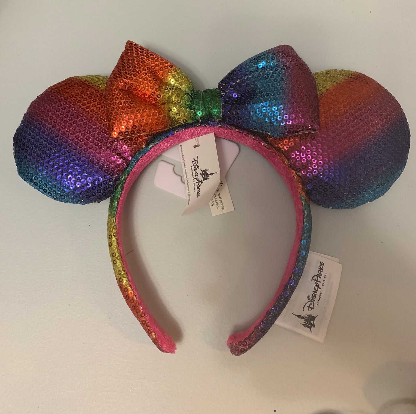 Disney Rainbow Sequin Minnie Ear Headband