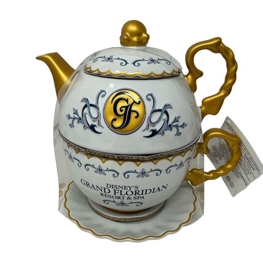 Disney Grand Floridian Resort Teapot Teacup Set