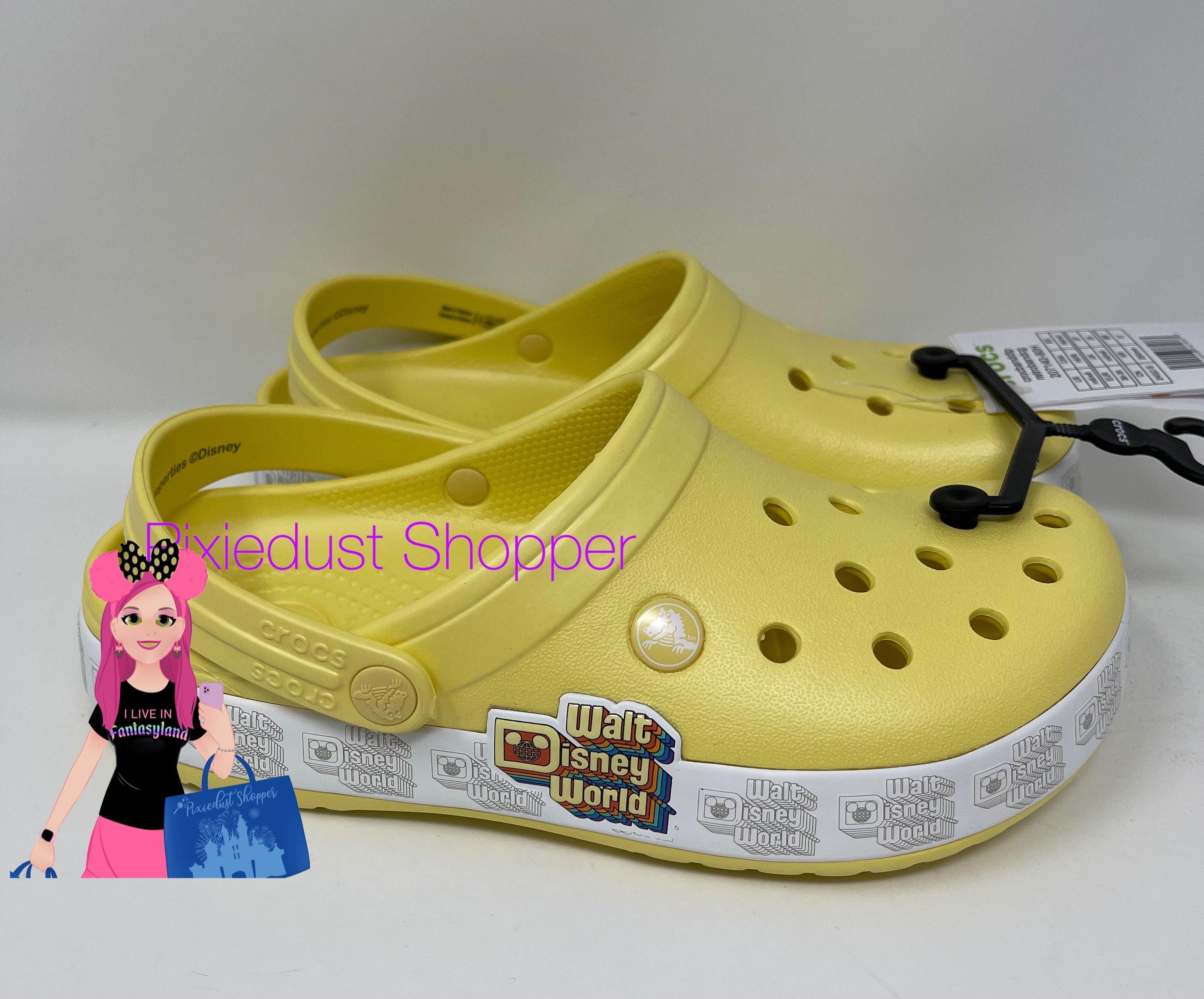 Disney fashion yellow crocs