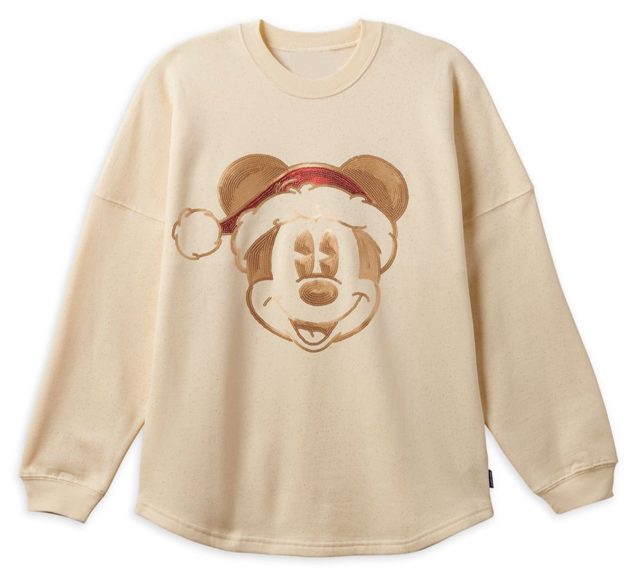 Walt Disney World Sequin Santa Mickey Glitter Spirit Jersey