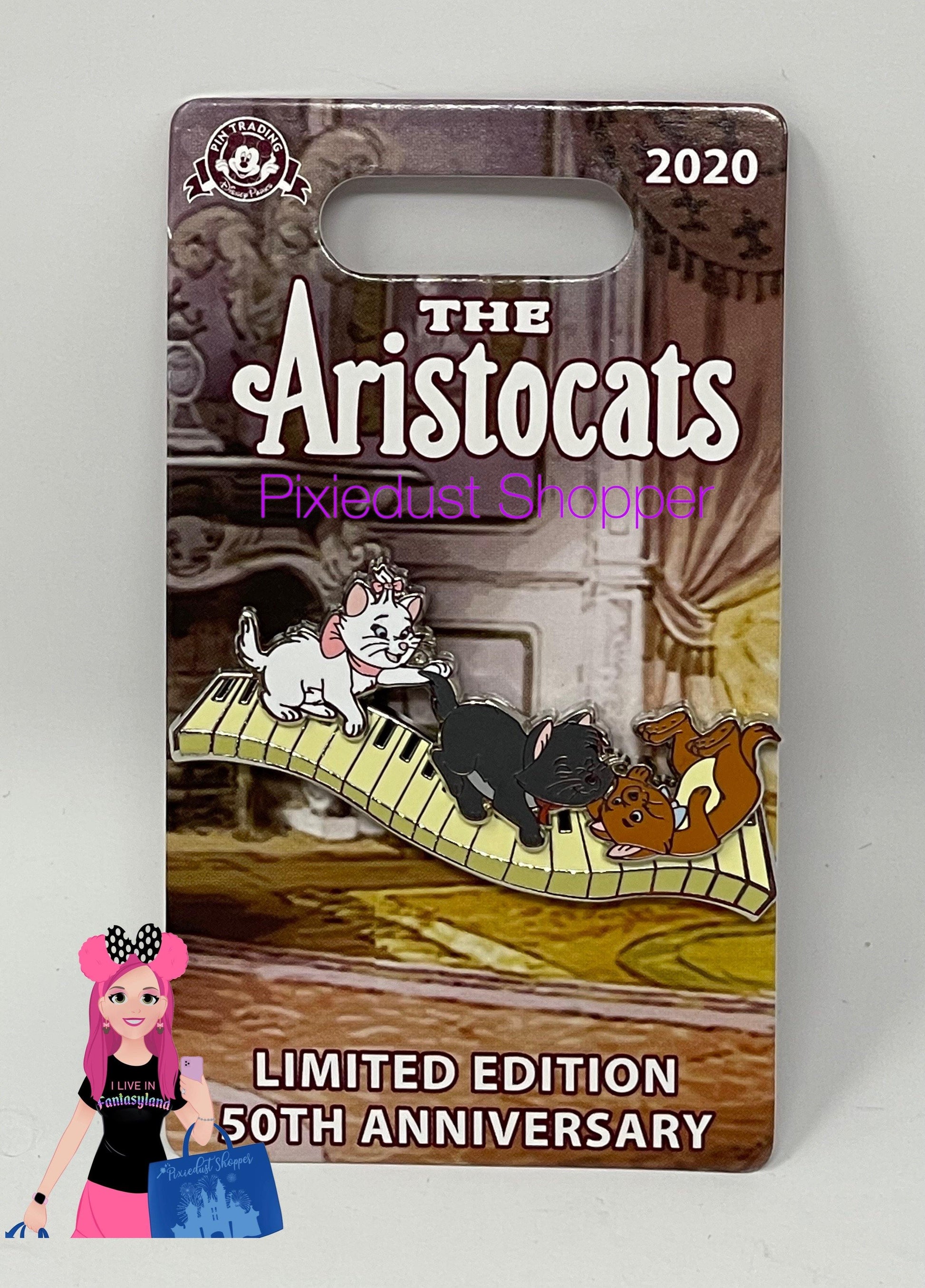 Disney The Aristocats 50th Anniversary Marie, Berlioz, Toulouse Piano Key Pin-Limited Edition - World of Treasures