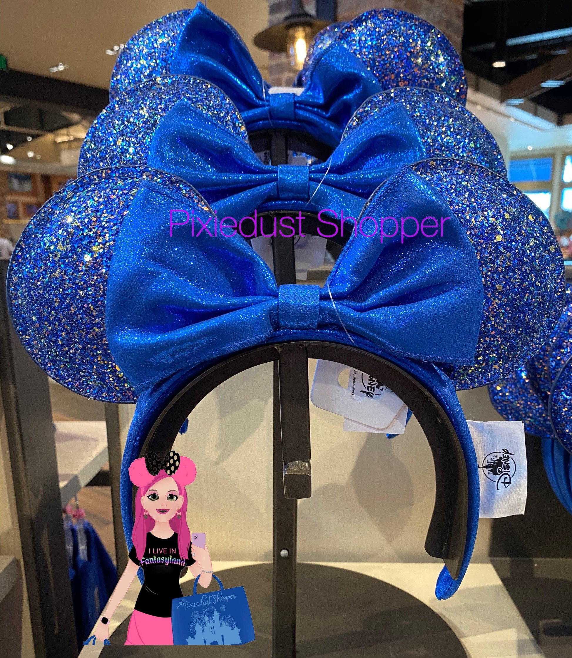 Disney Minnie Mouse Ear Headband –  Wishes Come True Blue - World of Treasures