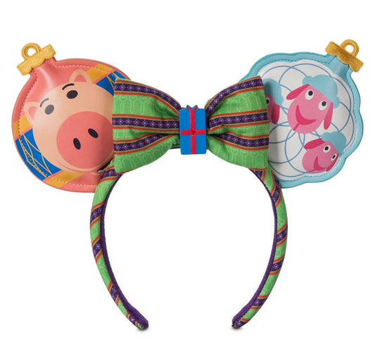 Disney Merry Pixar Christmas 2022 Minnie Ear Headband Toy Story Ham & Bo Peep Ornament