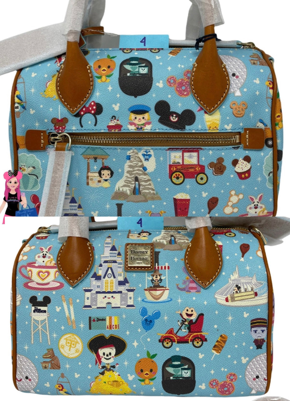 Disney Parks Dooney & Bourke Barrel Crossbody Bag by Jerrod Maruyama