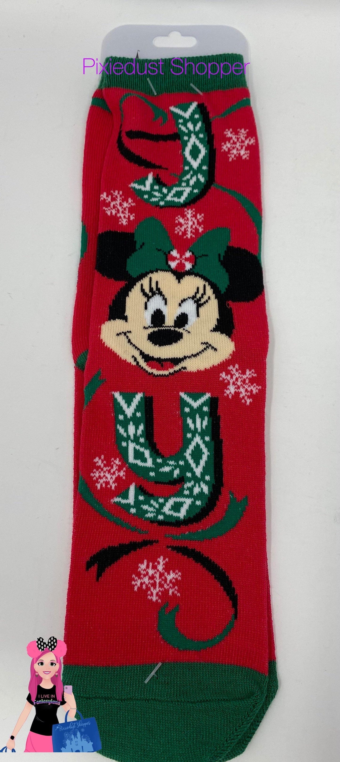 Disney Minnie Mouse Holiday Socks for Adults - World of Treasures