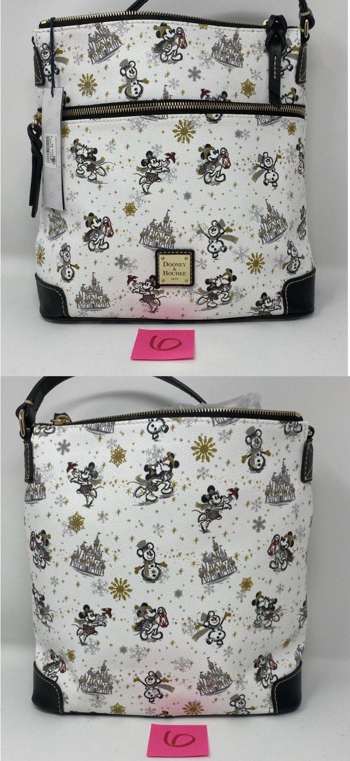 Disney Dooney & Bourke Mickey and Minnie Mouse Holiday Dooney Crossbody Bag Purse - World of Treasures