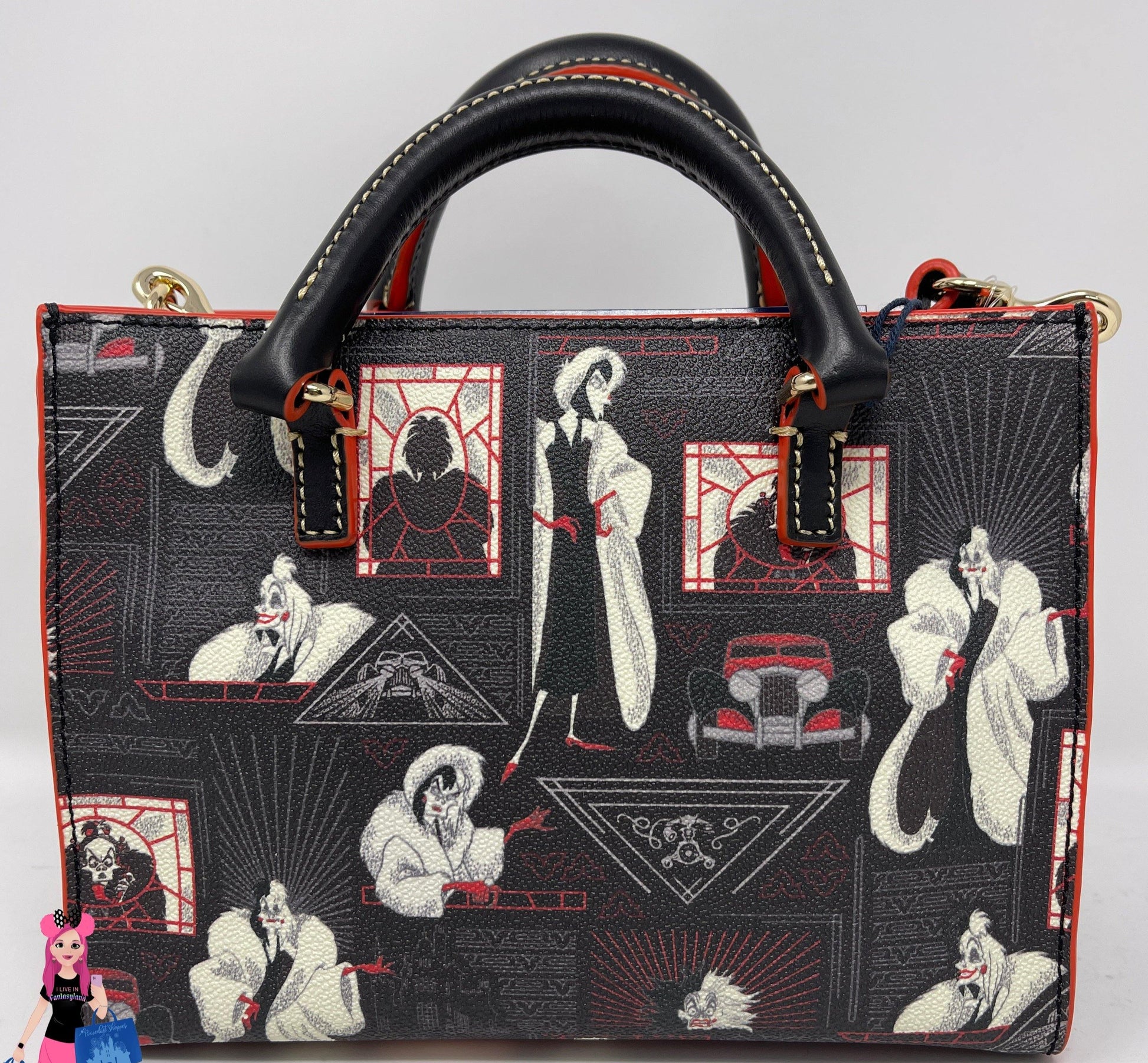 Disney Cruella De Vil Zip Crossbody Bag Purse by Dooney & Bourke – 101 Dalmatians - World of Treasures