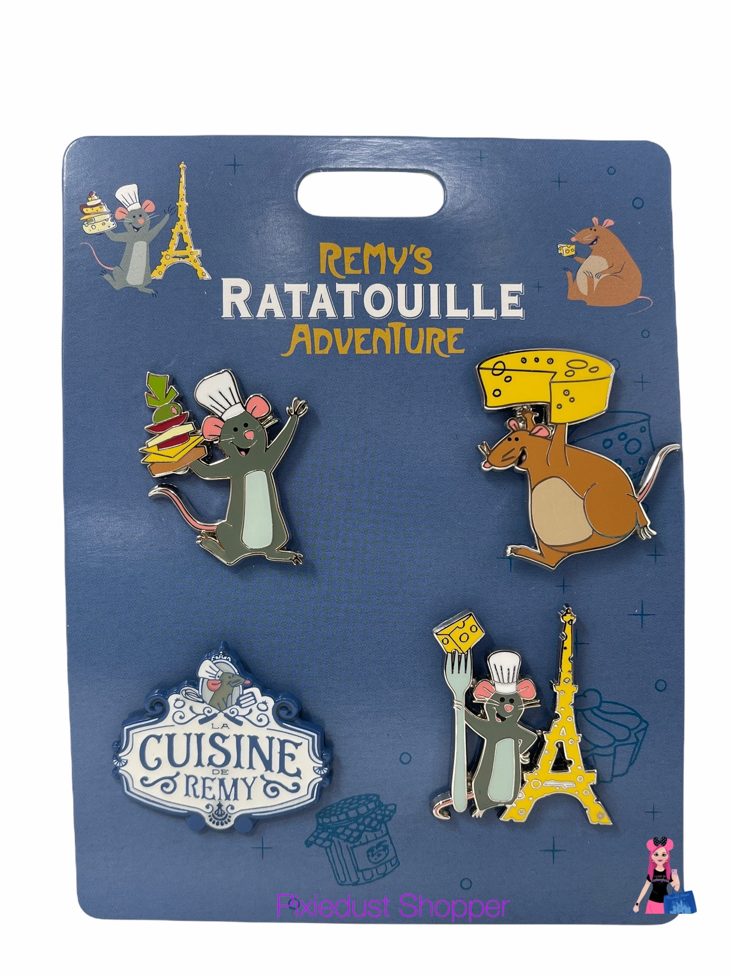 Disney Remy’s Ratatouille Adventure Open Edition Four Pin Set