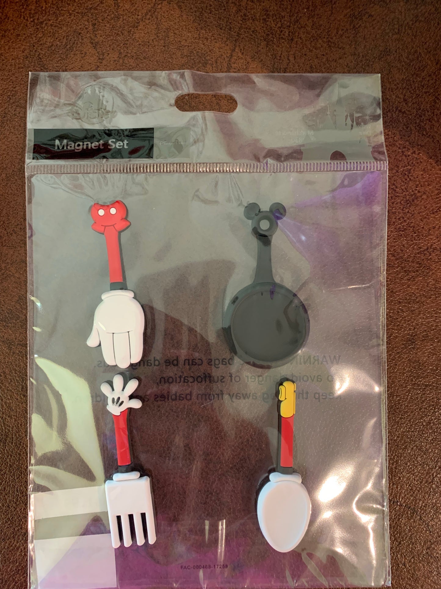 Disney Mickey Parks Utensil Magnet 4 piece Set