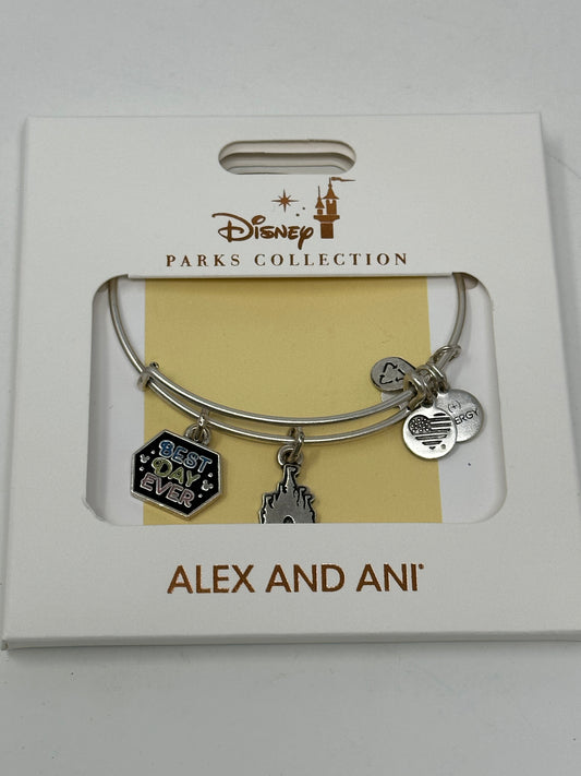 Disney Alex & Ani Best Day Ever Castle Bangle Bracelet