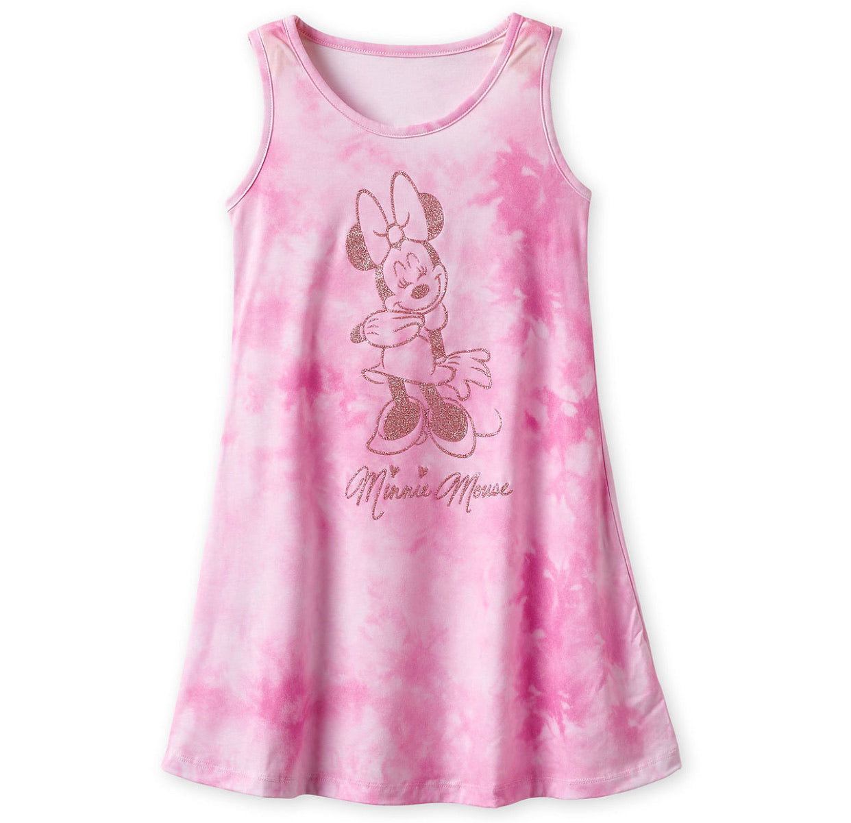 Disney Minnie Tie Dye Glitter Kids Dress