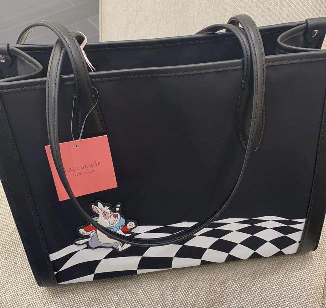 Disney x Kate Spade Alice in Wonderland Tote Bag Purse - World of Treasures