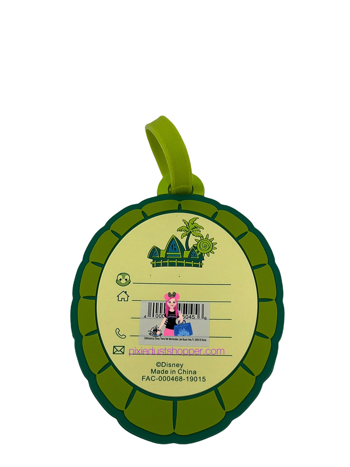Disney Aulani Olu Rubber Luggage Tag