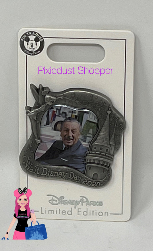 Walt Disney Day 2020 Walt and Tinkerbell Pin-Limited Edition - World of Treasures