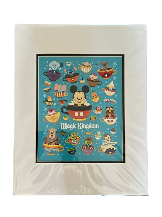 Disney “Magic Kingdom Cuties” Matted Print by Jerrod Maruyama