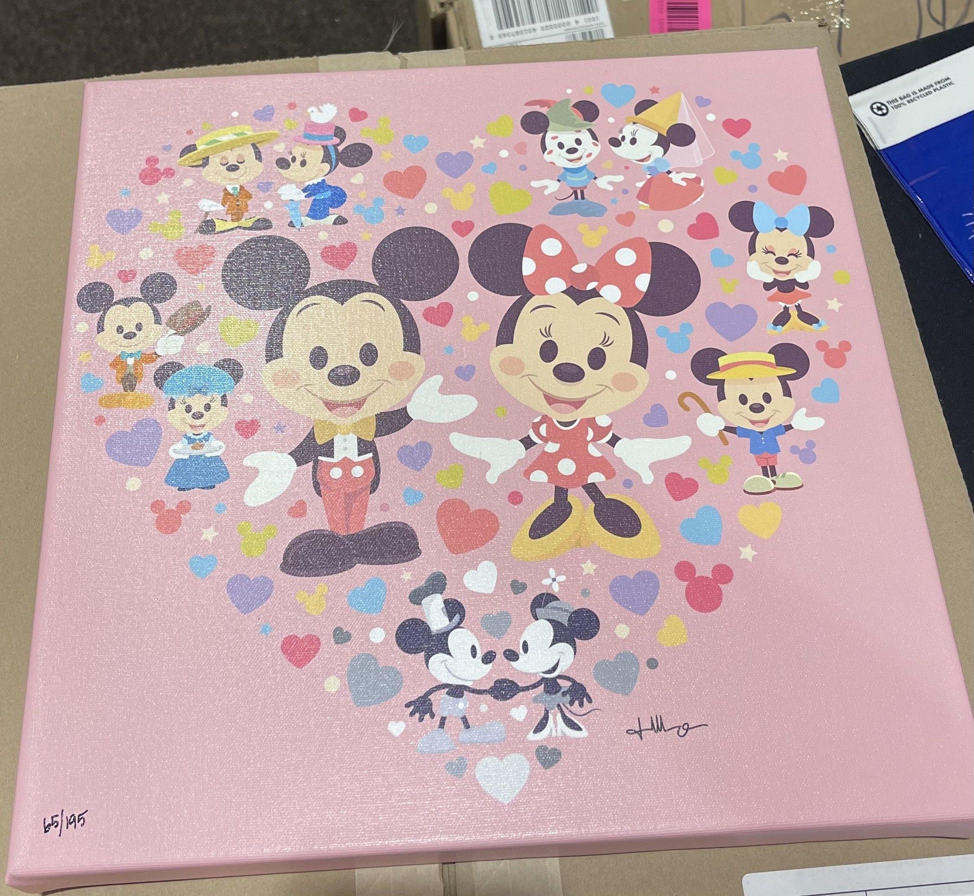 Disney Cutie Couple 88/195 Canvas by Jerrod Maruyama - World of Treasures