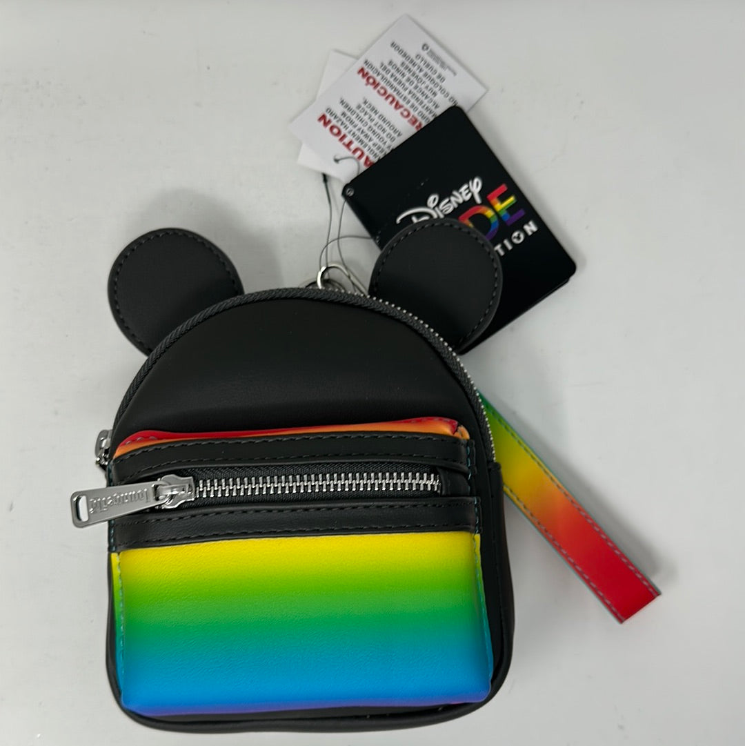 Disney Mickey Rainbow Pride Loungefly Wristlet 2022