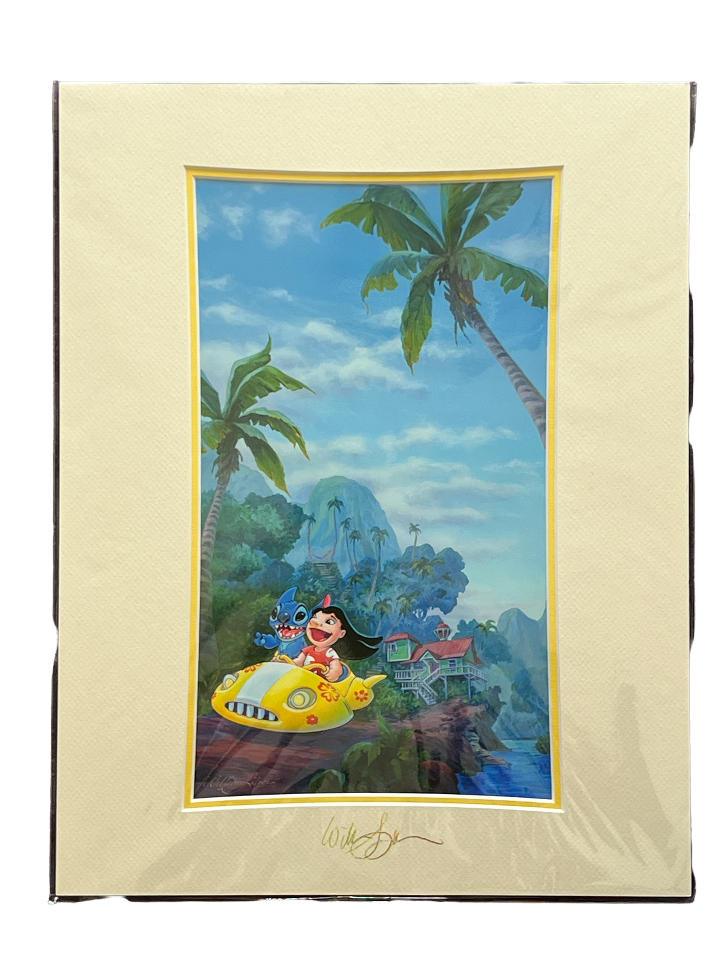 Disney "Fun In The Sun" Lilo and Stitch SIGNED by William Silvers Print