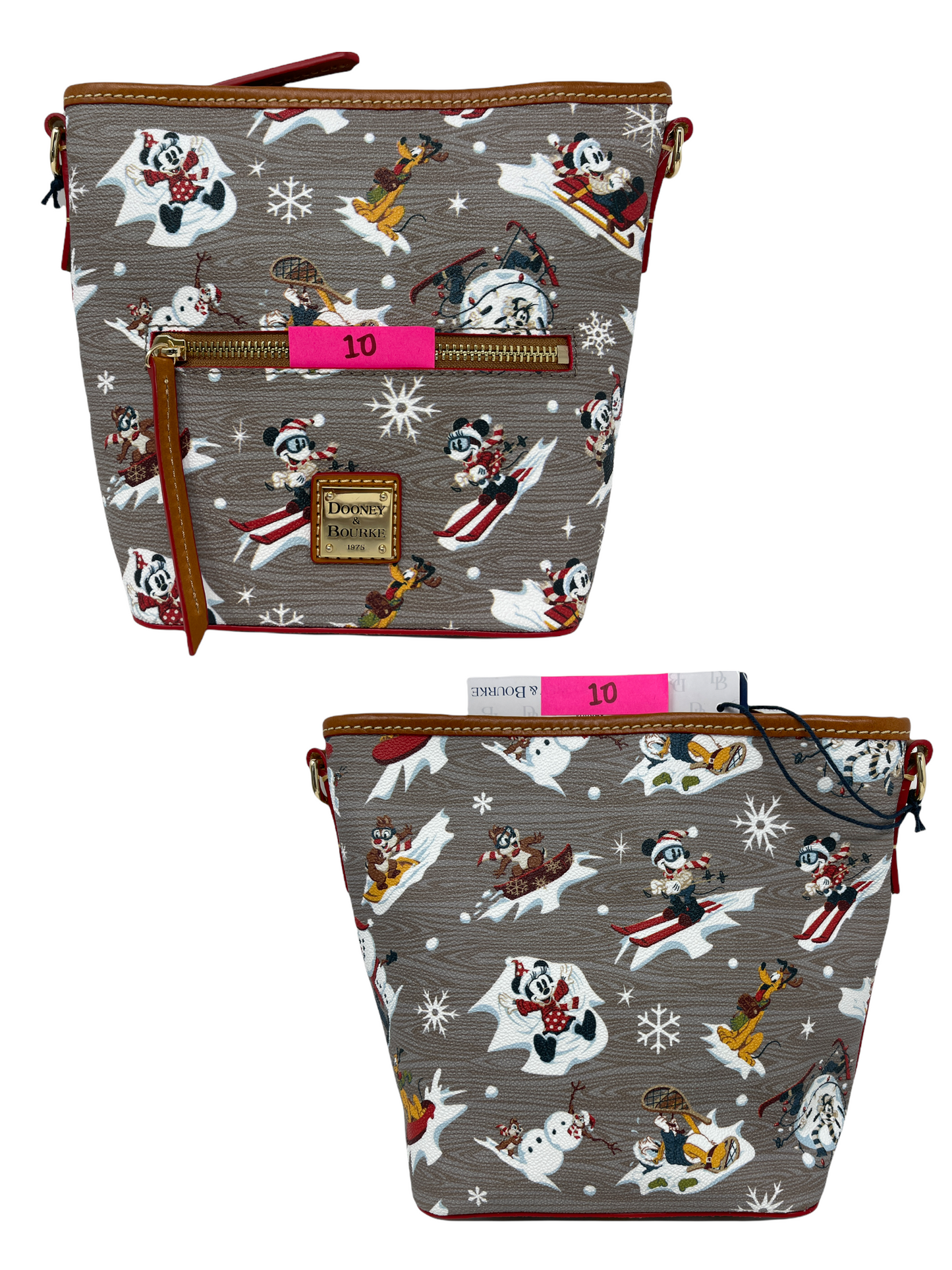 Disney Dooney & Bourke Mickey & Friends Holiday Crossbody Purse-Walts Lodge