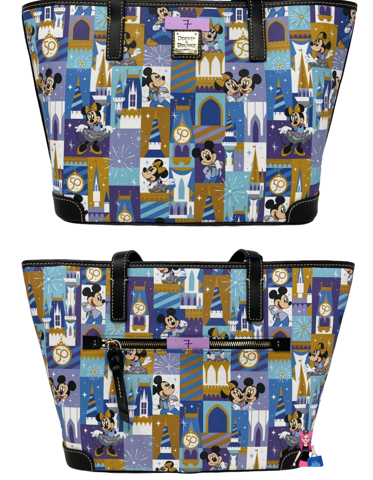 Walt Disney World 50th Anniversary Dooney & Bourke Tote Bag Purse