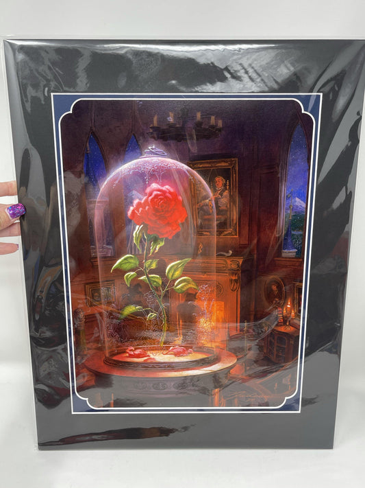 Disney Festival of Arts “The Rose” by John Nadeau 14x18” Matted Print - World of Treasures