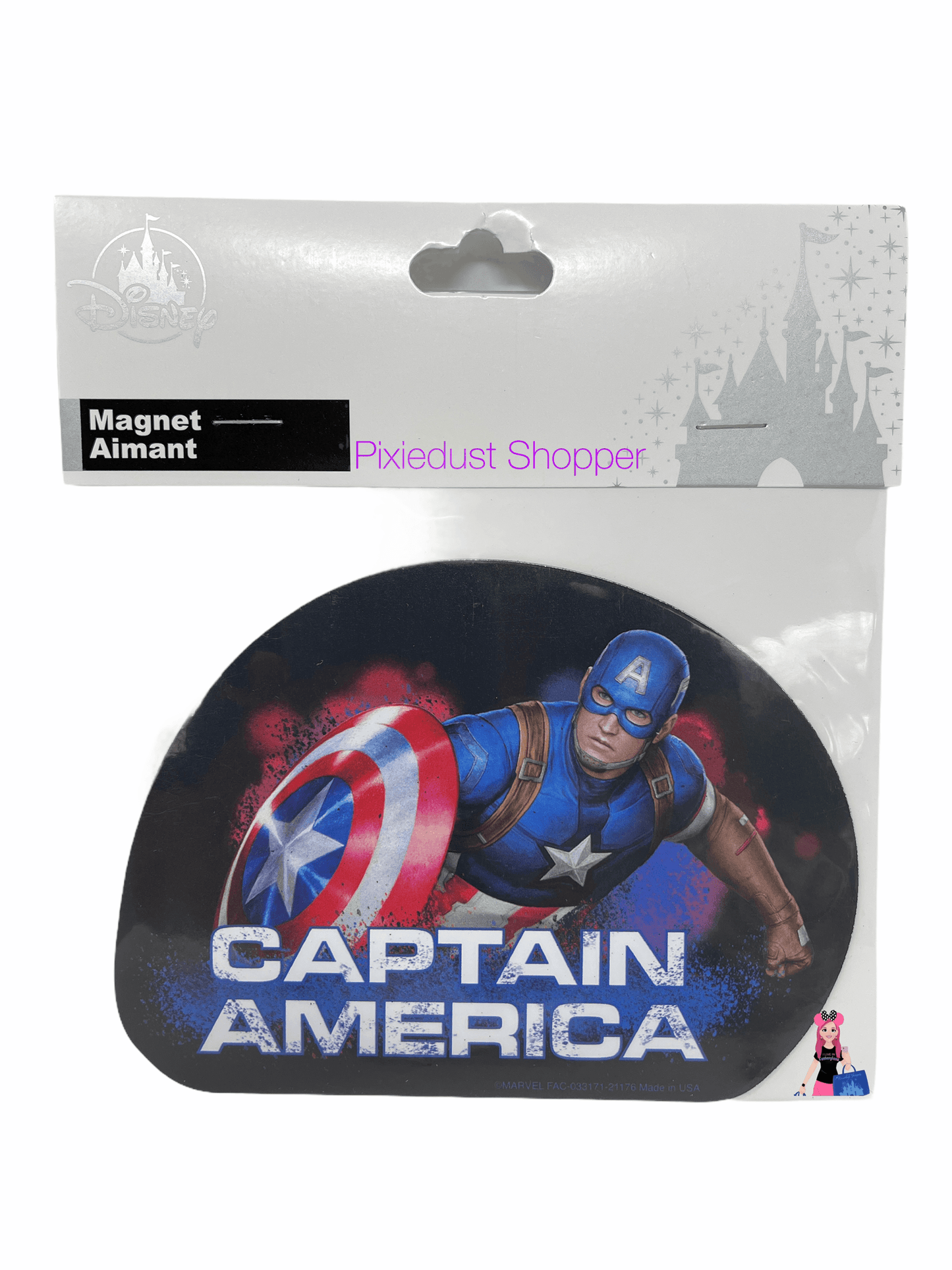 Disney Marvel Captain America Magnet - World of Treasures