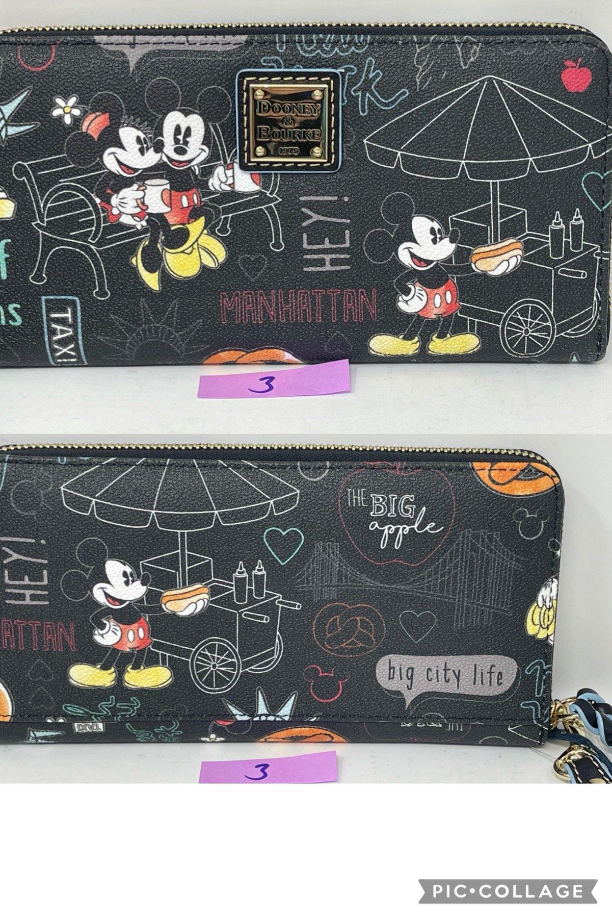 Disney Dooney & Bourke New York City Minnie and Mickey Wallet Wristlet - World of Treasures