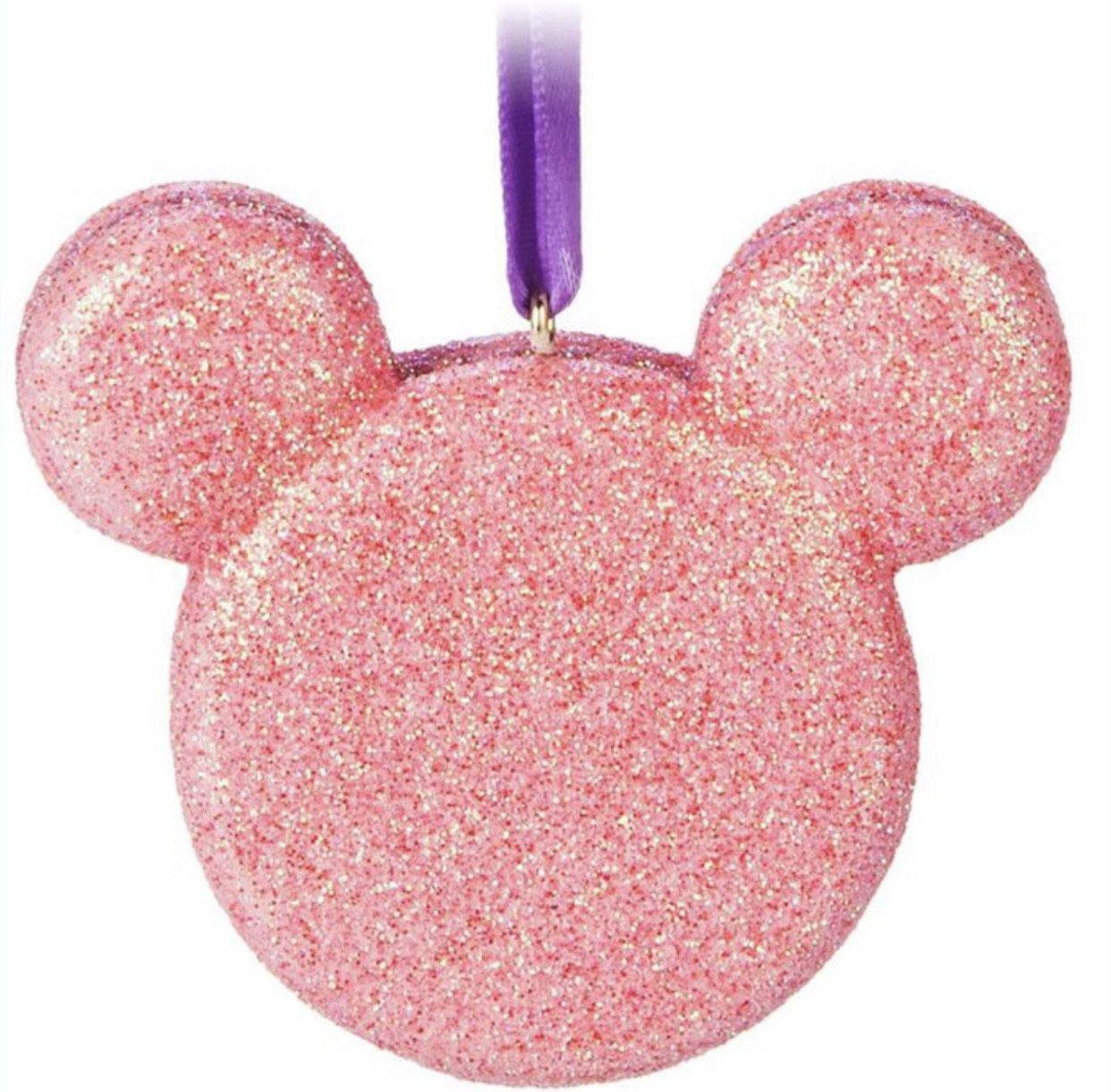 Disney Glitter Mickey Macaron Ornament - World of Treasures