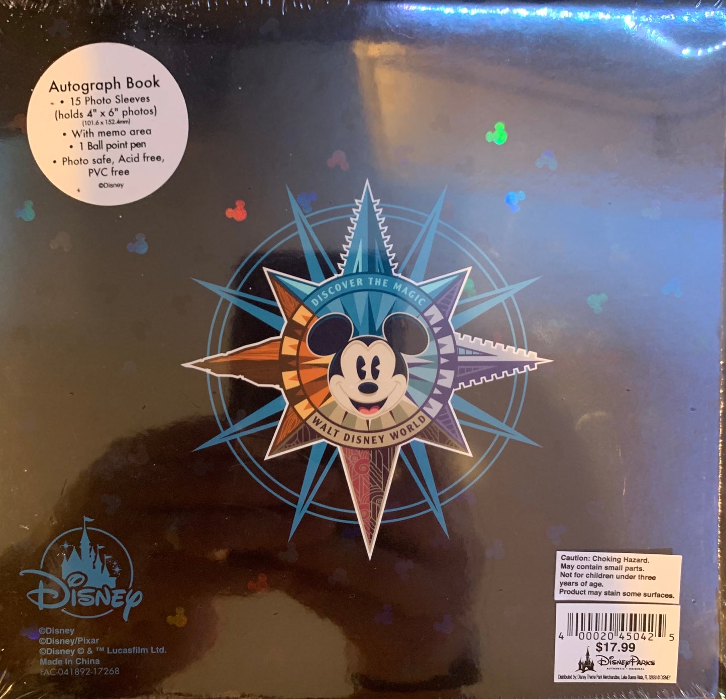 Disney World 4 Parks Discover the Magic Autograph and Photo Album with Ball Poin