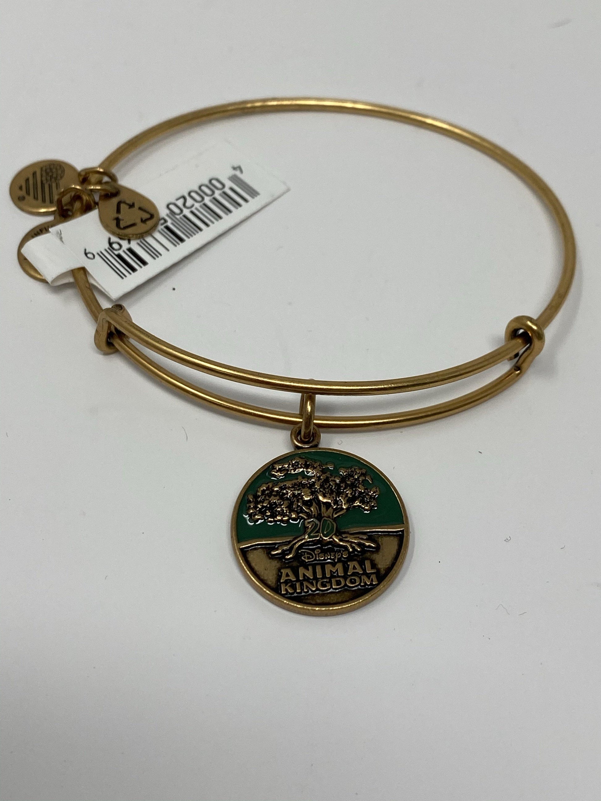 Disney Animal Kingdom 20th Anniversary Rose Gold Alex and Ani Bracelet - World of Treasures