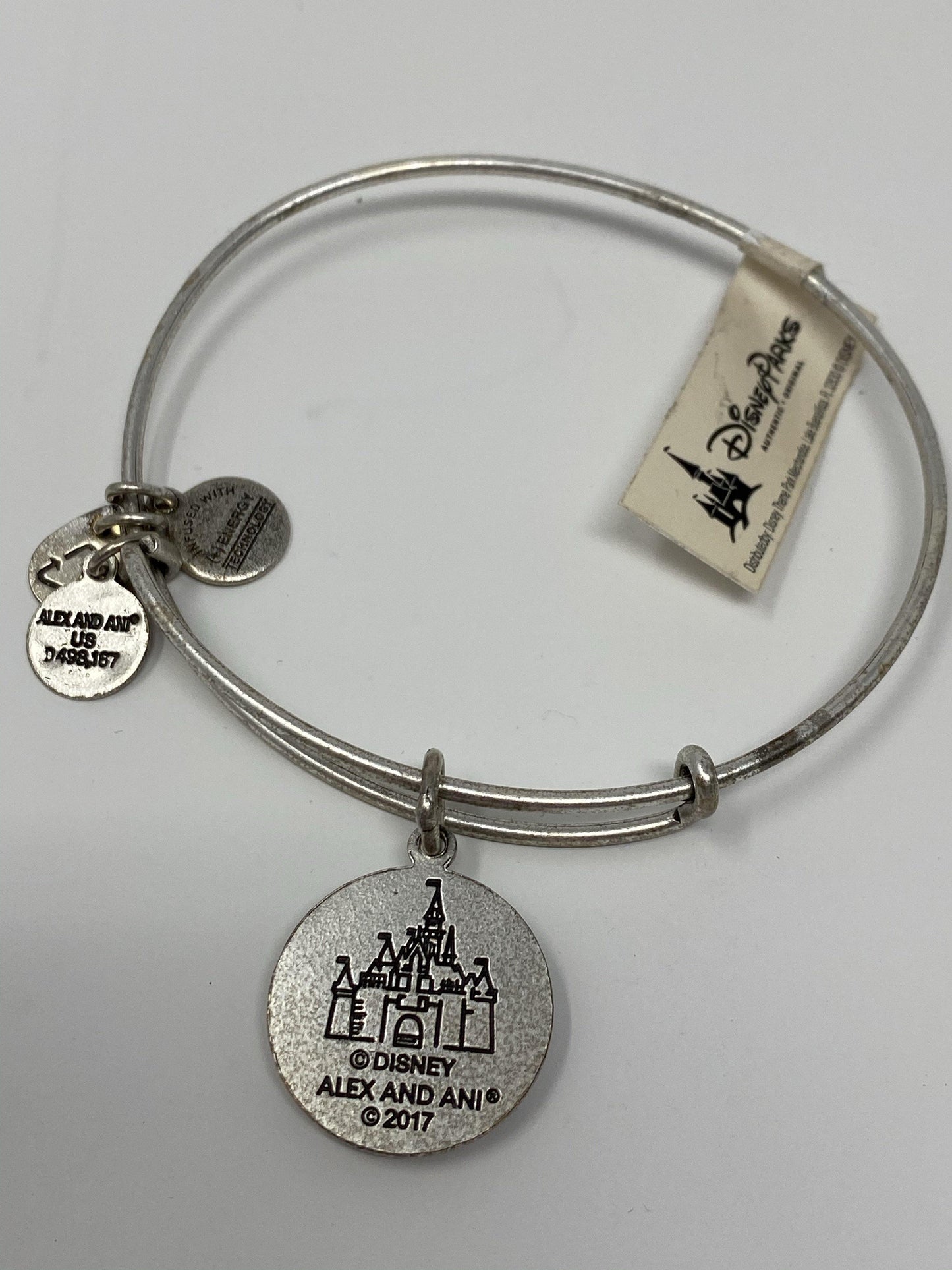 Disney Castle Silver Alex and Ani Bracelet - World of Treasures