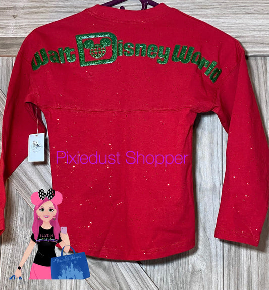 Walt Disney World Minnie Mouse Holiday Spirit Jersey for Kids - World of Treasures