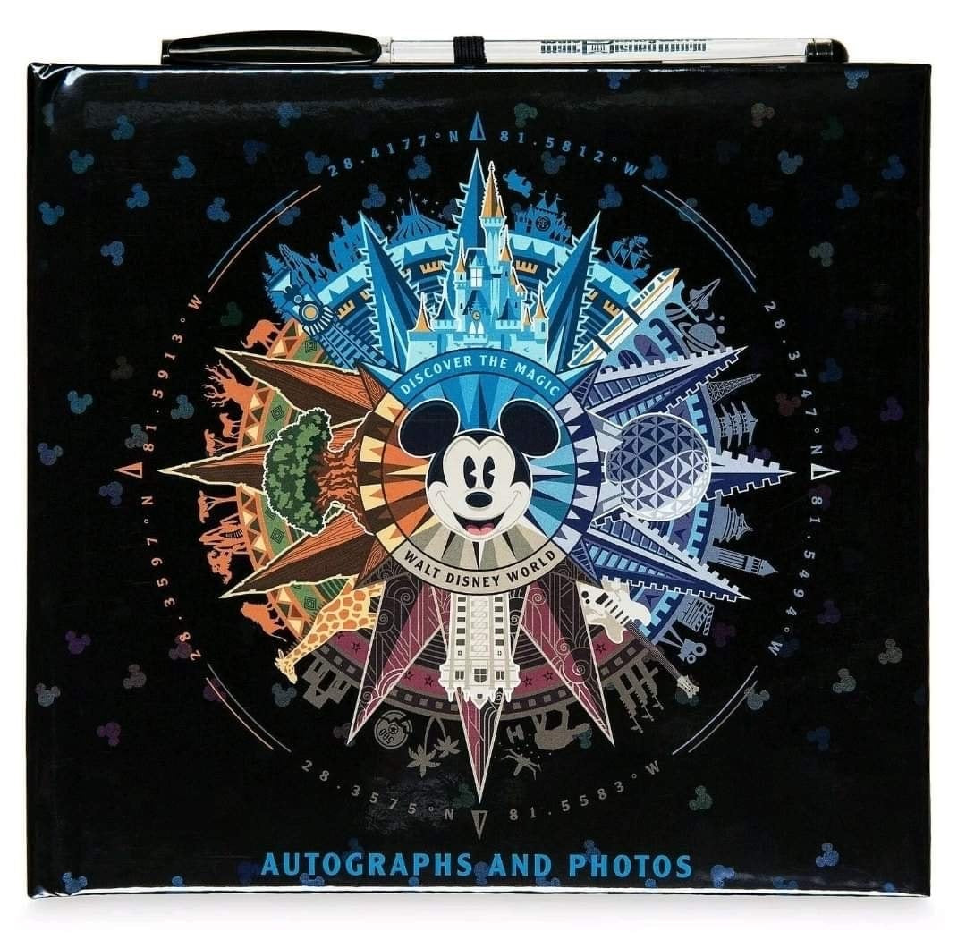 Disney World 4 Parks Discover the Magic Autograph and Photo Album with Ball Poin